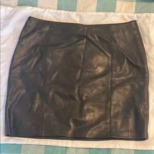 Black Leather Skirt